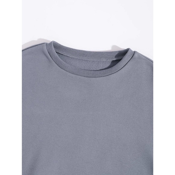 2 piece set: cropped Sweatshirt &  Sweatpants black - Picture 6 of 11